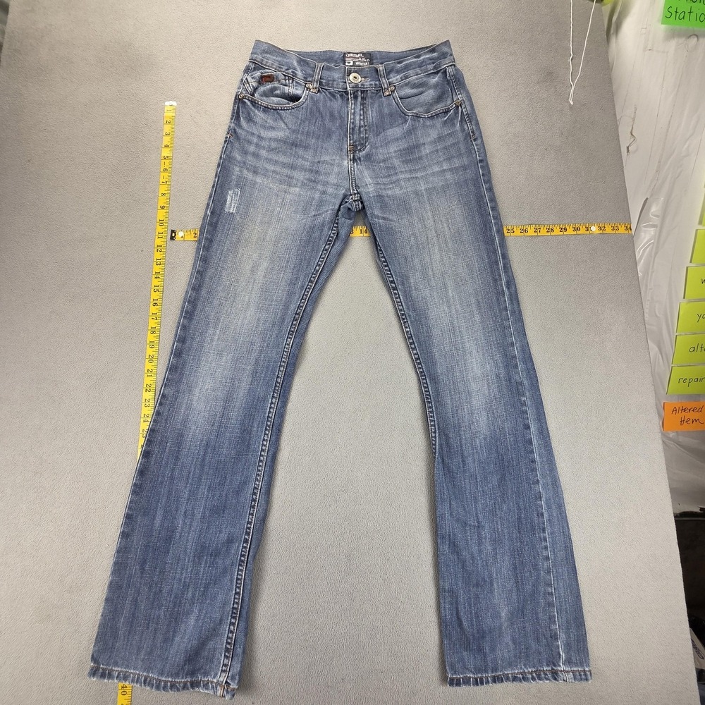 Diesel Jeans Mens 32x34 Blue Dexter Bootcut Denim Zip Fly